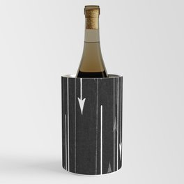 Mud Cloth Arrows Charcoal Black Wine Chiller