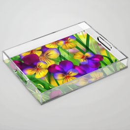 Flourish bright Acrylic Tray