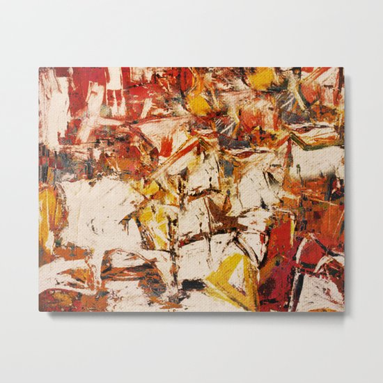 Horse Racing Metal Print