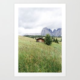 Mountains scenery Dolomites Italy | Landscape and Nature Photography digital art print Art Print