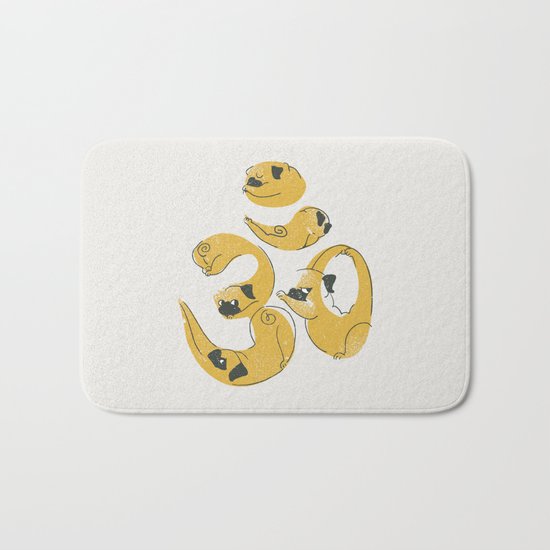 OM PUGS Bath Mat