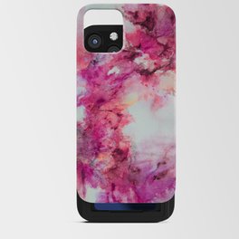 ABSTRACT PINK FLOWER  iPhone Card Case
