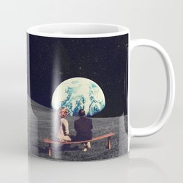We Used To Live There Kaffeebecher | Vintage, Sky, Planet, Together, Couple, People, Surreal, Sci-Fi, Stars, Space 