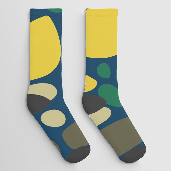 Abstract vintage colors pattern collection 6 Socks