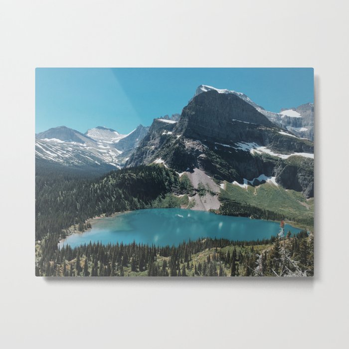 Lower Grinnell Lake, Glacier National Park, Montana Metal Print