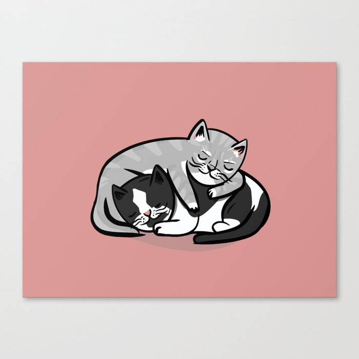 Cuddling Kitties Canvas Print
