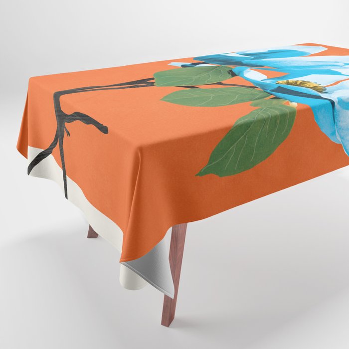 Soft Petals Orange Tablecloth