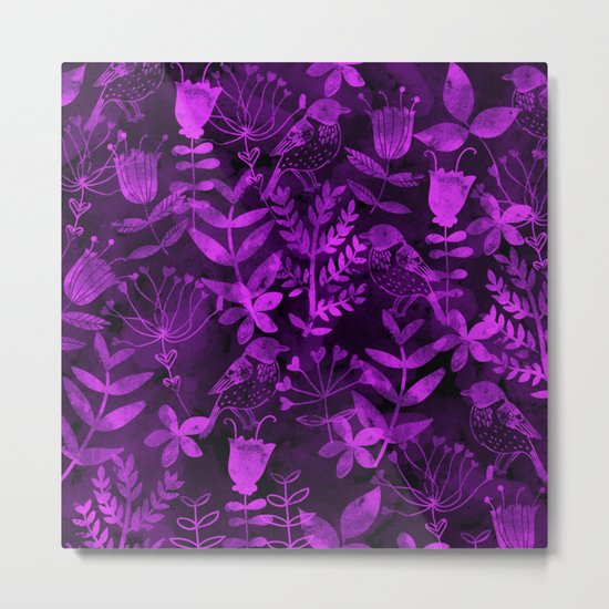 Abstract Botanical Garden II Metal Print