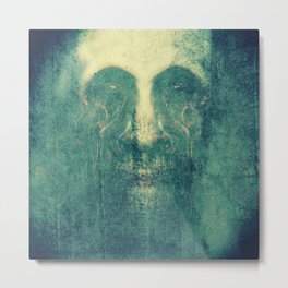Scary ghost face #7 | AI fantasy art Metal Print