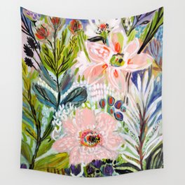 Bohemian Flower Garden Wall Tapestry