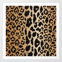 Leopard Print Linen Kunstdrucke