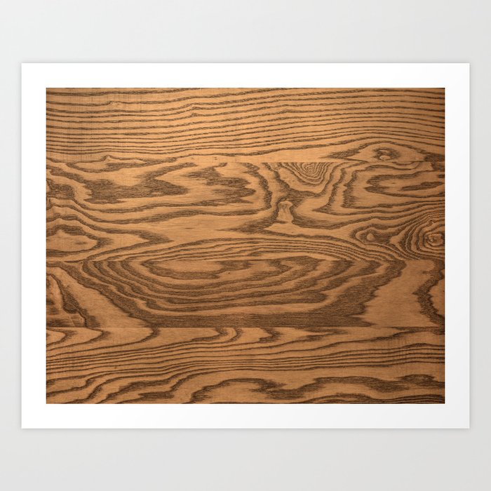 Wood, heavily grained wood grain Art Print