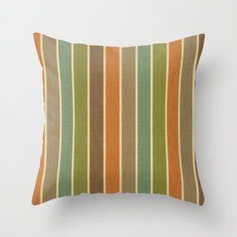 Textured Colored Stripes Throw Pillow