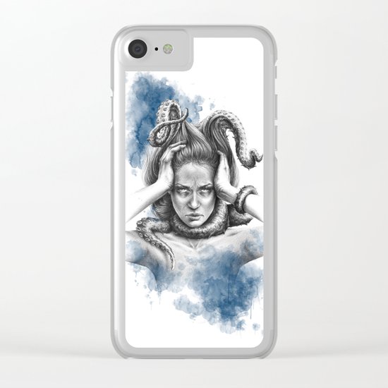 Nothing kills me like my mind Clear iPhone Case