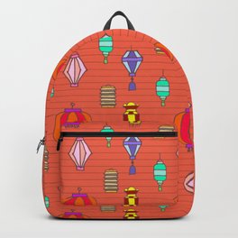 lantern orange Backpack