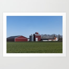 Swedish farm Art Print