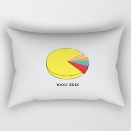 Epic Pie Chart Rectangular Pillow