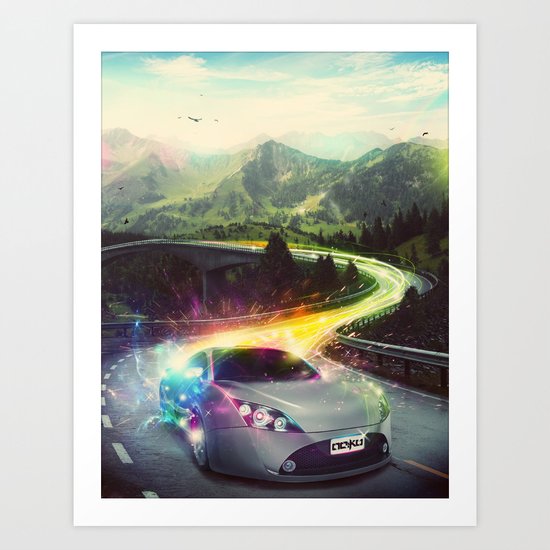 Superhighway Art Print