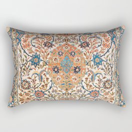 Isfahan Antique Central Persian Carpet Print Rectangular Pillow
