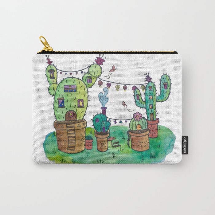 Cactus Village Carry-All Pouch