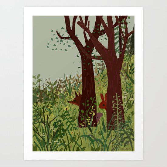 In Hiding Art Print