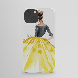 Sunny Spring Yellow Skirt Fashion Illustration iPhone Case