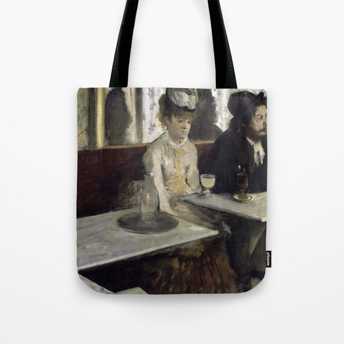 The Absinthe Drinker by Edgar Degas Tote Bag