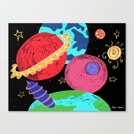 Convention of Unconventional Planets Canvas Print