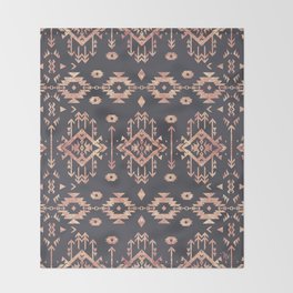 Dark Grey Throw Blankets Society6