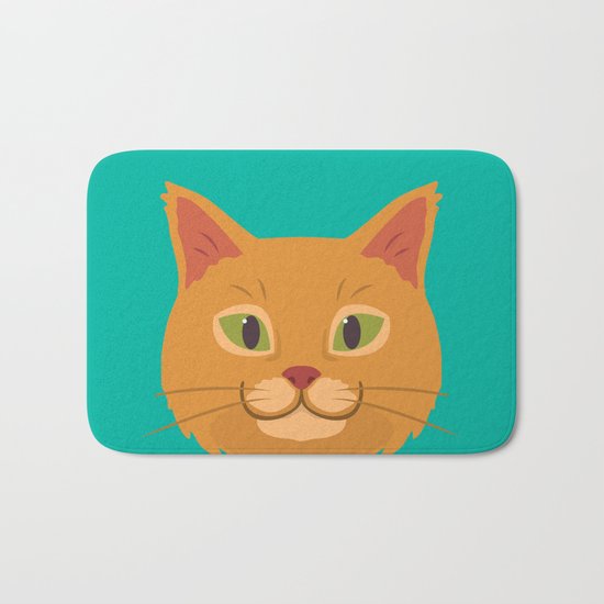 Peeking Cat Bath Mat