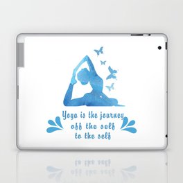 Yoga is the journey Laptop Skin