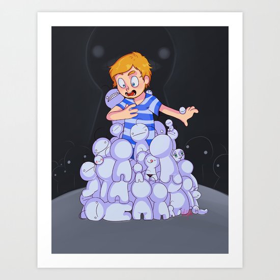 Pewdiecry :: It's Raping Time! Art Print