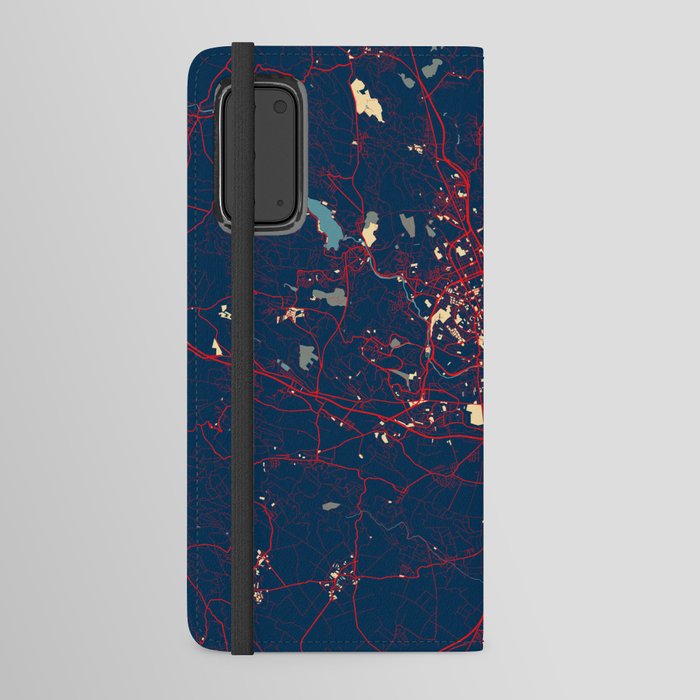 Brno City Map of Czech Republic - Hope Android Wallet Case