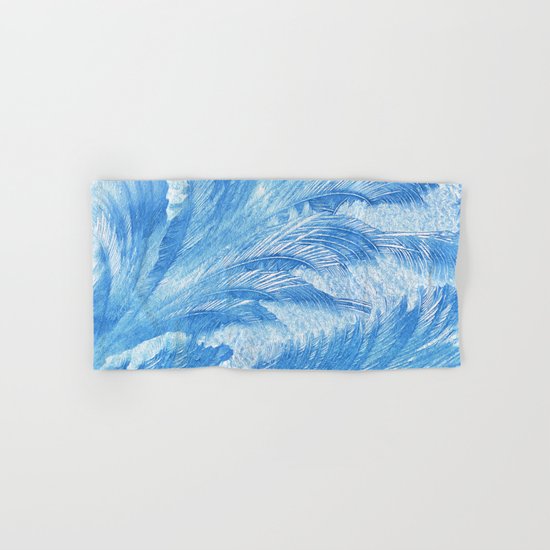 Blue frost abstract Hand & Bath Towel