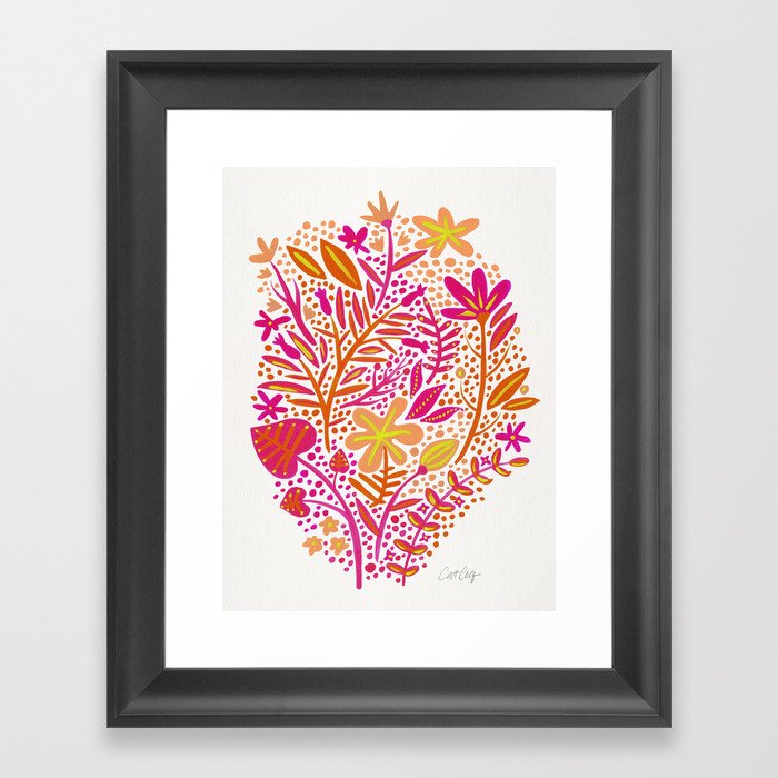 Garden – Citrus Palette Framed Art Print