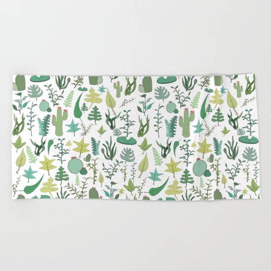 Natural Pattern collab. Beach Towel