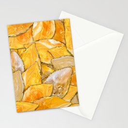 Citrine flower petals Stationery Card