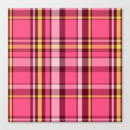 Plaid // Rhubarb & Custard Canvas Print