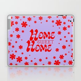 Home Sweet Home, Lavender and Red Laptop Skin