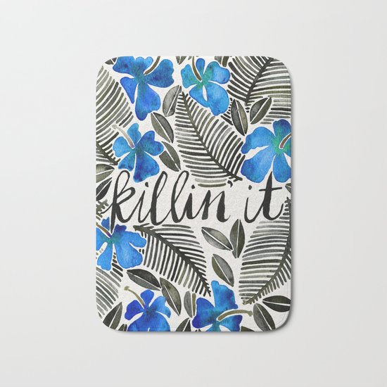 Killin' It – Tropical Blue Bath Mat