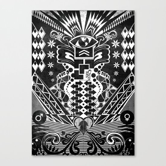 Insane Black & White Canvas Print