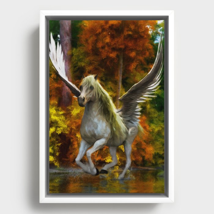 PEGASUS (Flying Horse) Framed Canvas