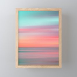 Evening Sunset Colors at Sea Framed Mini Art Print