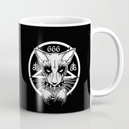 Black Metal Cat Mug
