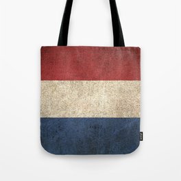 Old and Worn Distressed Vintage Flag of The Netherlands Tote Bag