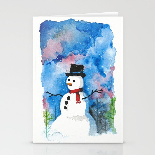 Snowman Stationery Cards