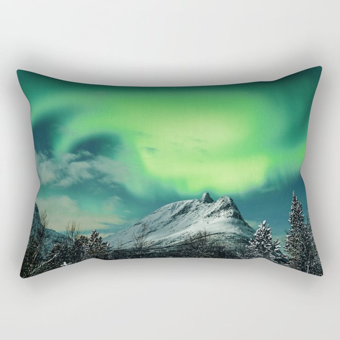 Northern Lights Rectangular Pillow