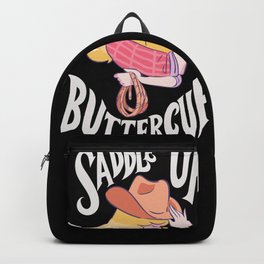 Saddle Up Buttercup - Cute Blond Cowgirl Gift Backpack