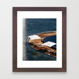 Embraced by the Blue Sea - Mexico Wanderlust Framed Art Print