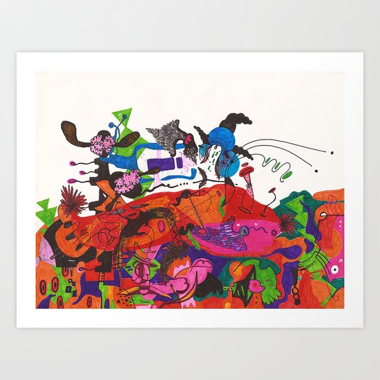 abstract 6 Art Print